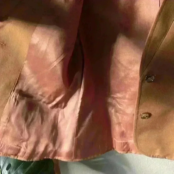 Vintage Tan Blazer by Jacques Saint Laurent for Genelle - Picture 8 of 12